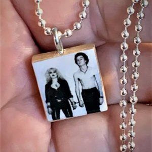 (2/$12,4/$20) Sid and Nancy Scrabble Tile Necklace